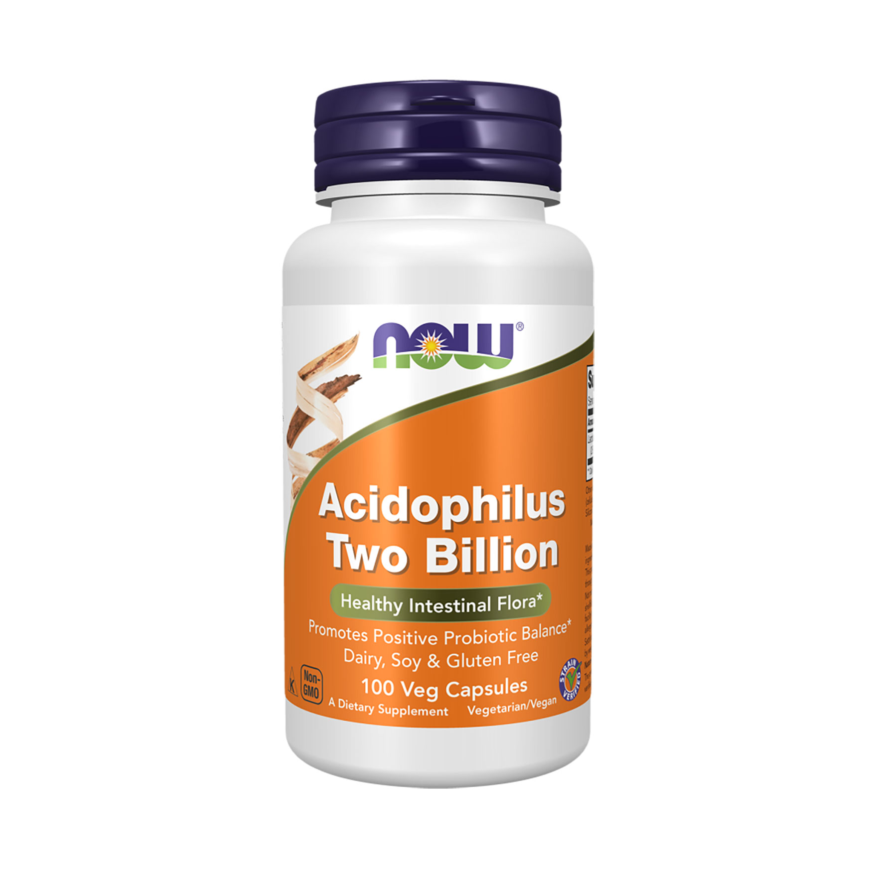 Пробіотик NOW foods Acidophilus 2 млрд, 100 вегетаріанських капсул